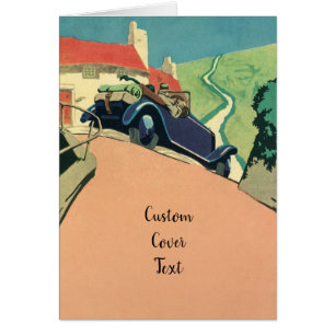 Voiture convertible vintage voyage dans le pays