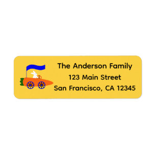 Voiture de carottes Bunny Riding #1 Adresse de ret