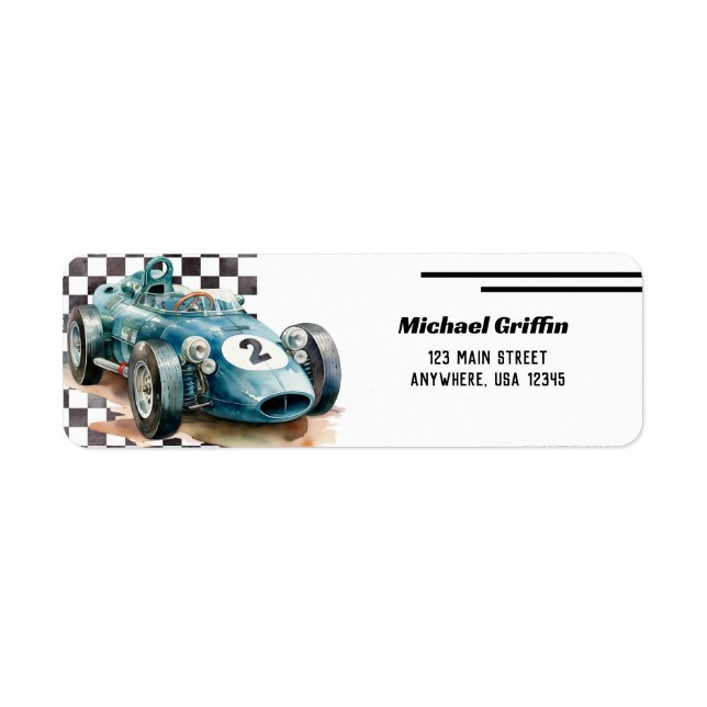 Voiture de course à 2 ans (Devant)