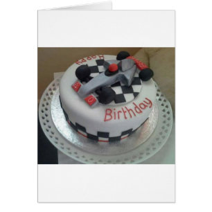 voiture de course d'anniversaire heureuse