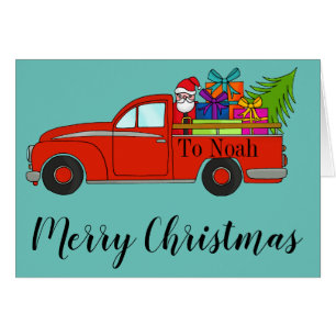 Voiture de Noël classique personnalisable