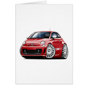 Voiture de rouge de Fiat 500 Abarth