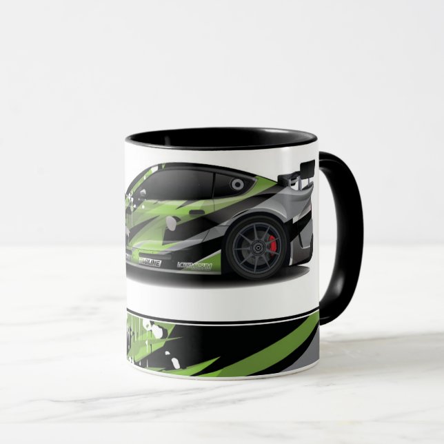Voiture de sport Café Mug à deux tons (Devant droit)