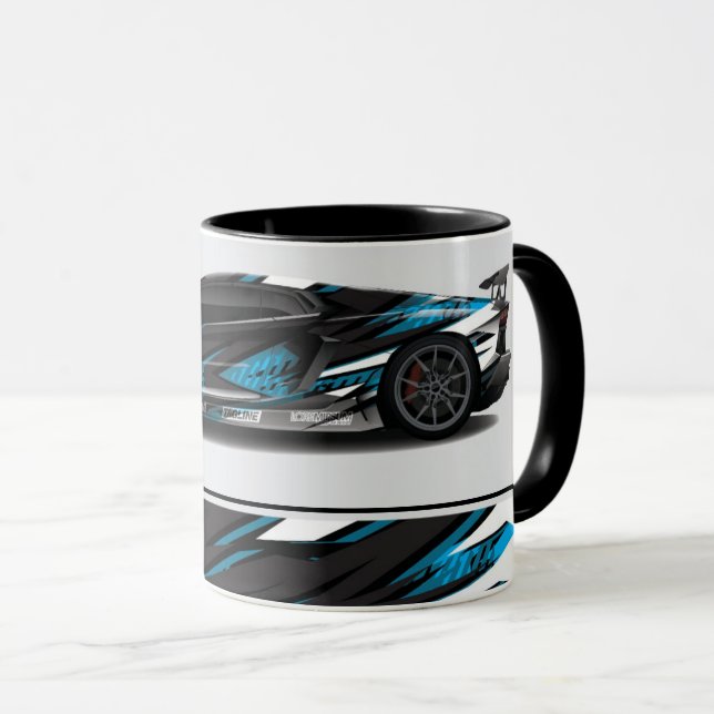 Voiture de sport Café Mug à deux tons (Devant droit)