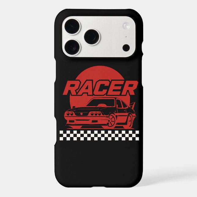 Voiture de Sport Graphique Rétro JDM Racer (Verso)