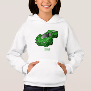 Voiture de sport verte avec illustration airfos