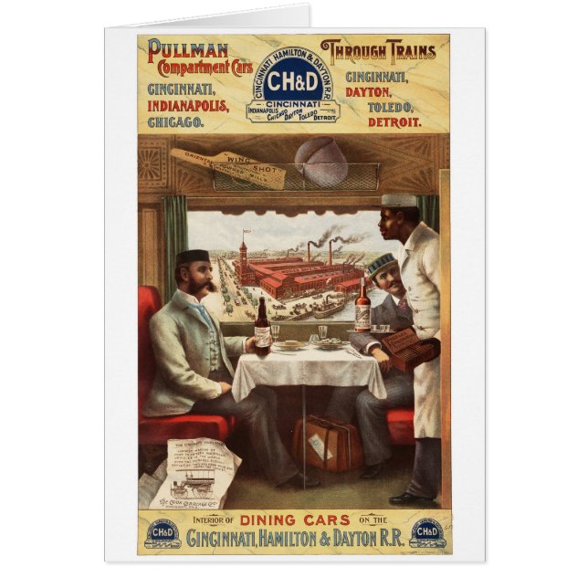Voiture dinante 1894 de pullman de CH&D (Devant)