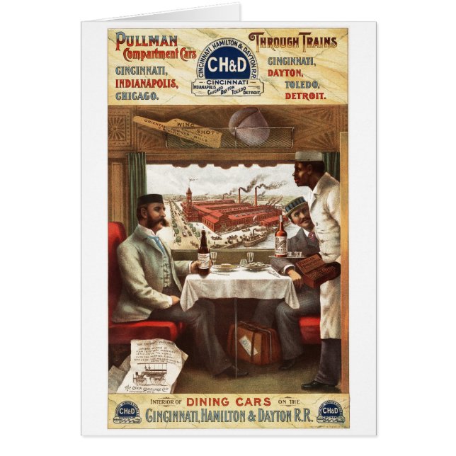 Voiture dinante de pullman sur le train 1894 (Devant)