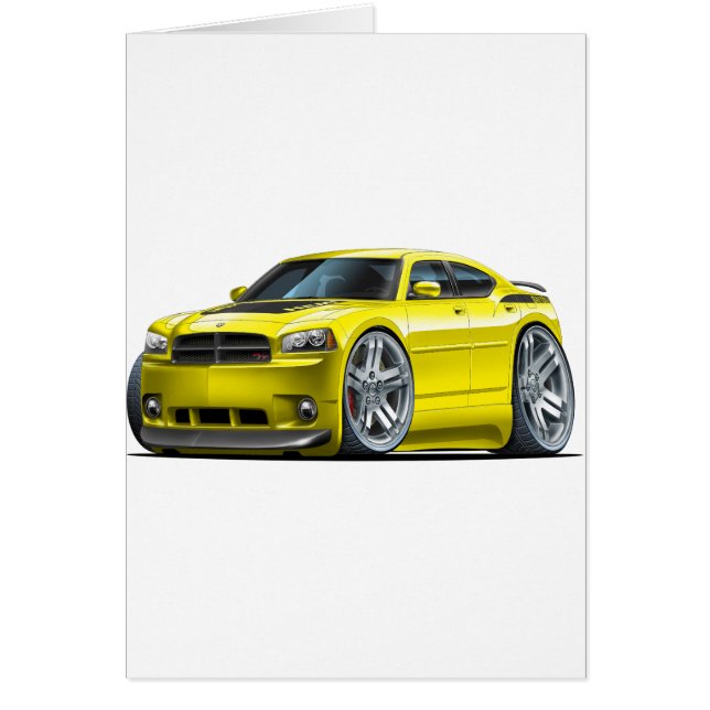 Voiture jaune de Daytona de chargeur de Dodge (Devant)