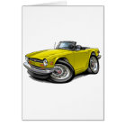 Voiture jaune de Triumph TR6