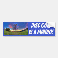 Le golf de disque est un Mando ! Autocollant