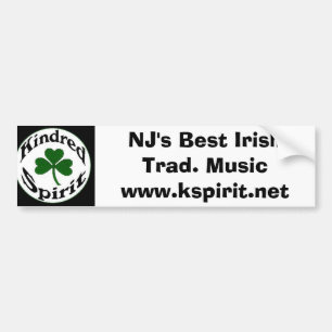 Voiture Meilleur traditionnel irlandais de NJ. Autocollant