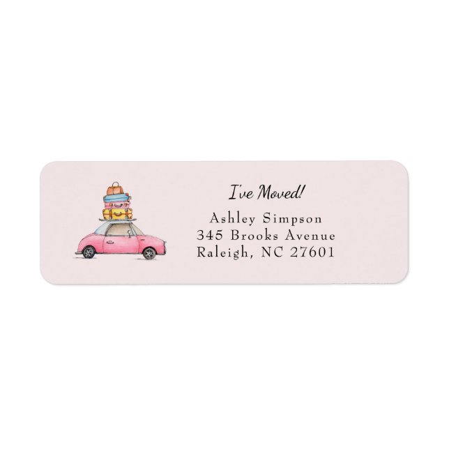 Voiture mignonne avec bagages que j'ai déplacée (Devant)