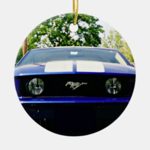 Voiture musculaire - Ornement bleu