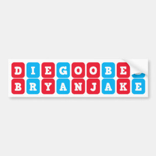 Voiture Noms : Diego, Obed, Jake, autocollant de