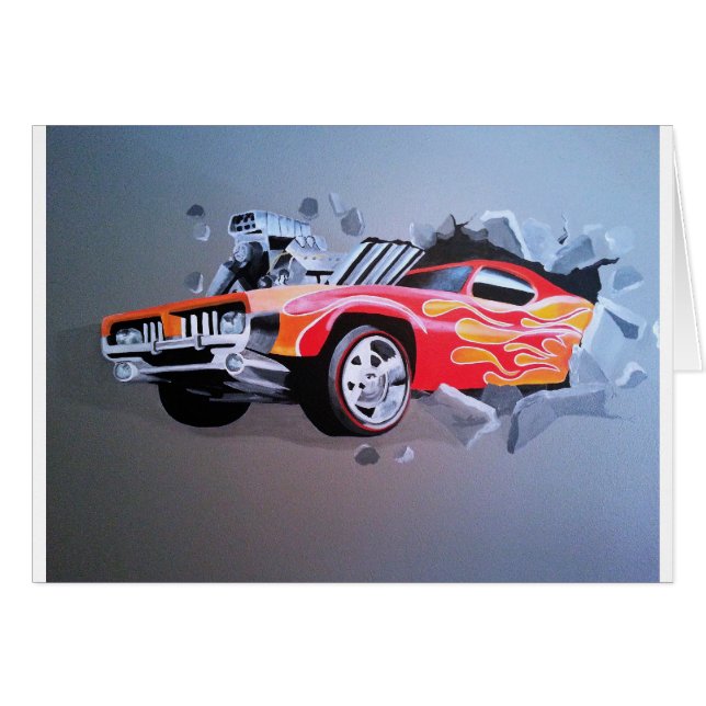 Voiture S'Écrasant À Travers Le Mur (Devant horizontal)