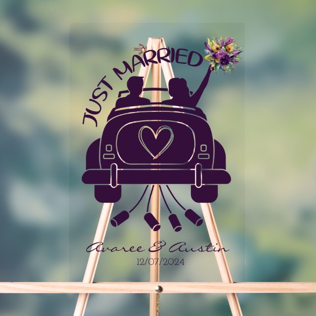 Voiture Vintage Bouquet Marié (Neutre)