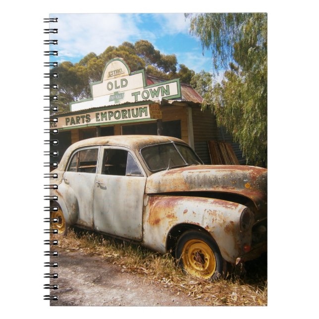 Voiture Vintage Et Garage, Carnet (Devant)