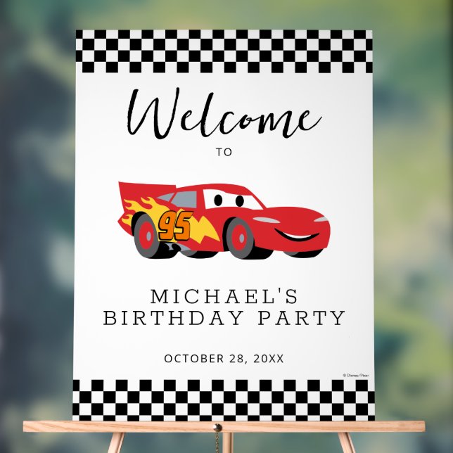 Voitures Lightning McQueen fête d'anniversaire Bie (Neutre)