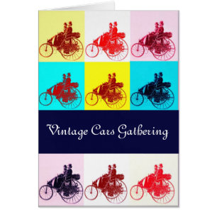 Voitures Vintage Rassembler Pop Art