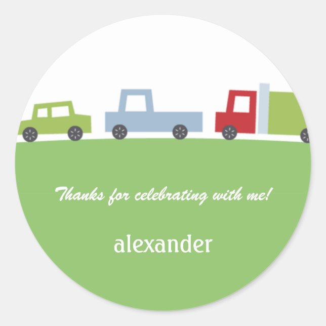 Voitures Vroom Favoriser Sticker ou Enveloppe Scea (Devant)