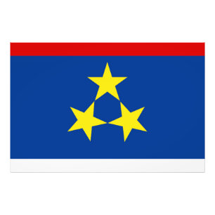 Vojvodina flag Serbia country province symbol Photo Print