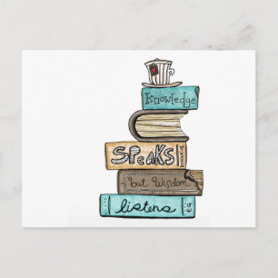 vol25- knowledge speaks postcard