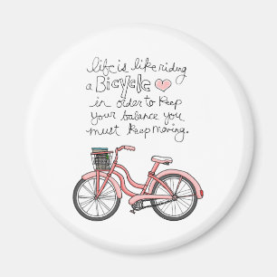 vol25 life is like riding a bicycle magnet