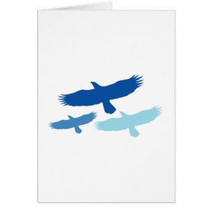Vol à trois aigle (bleu)
