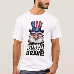 Vol de la liberté : T-shirt hommage à l'aigle"
