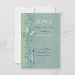 Vol papillon Mariage floral RSVP
