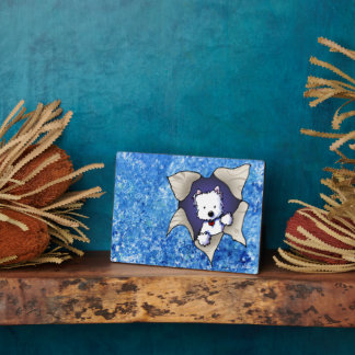 Vol Westie Sur Plaque Bleue