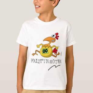 Volaille dans le T-shirt de mouvement