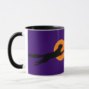 Volant Chat noir Vintage Art café Mug