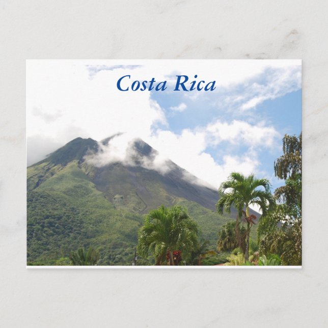 Volcan Arenal, Viper vert au Costa Rica Carte post (Devant)