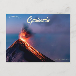Volcán de Fuego Guatemala Postcard