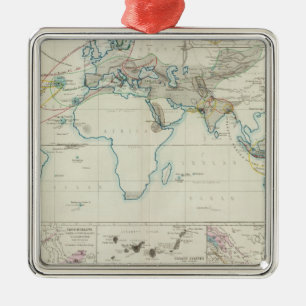 Volcanic action metal ornament