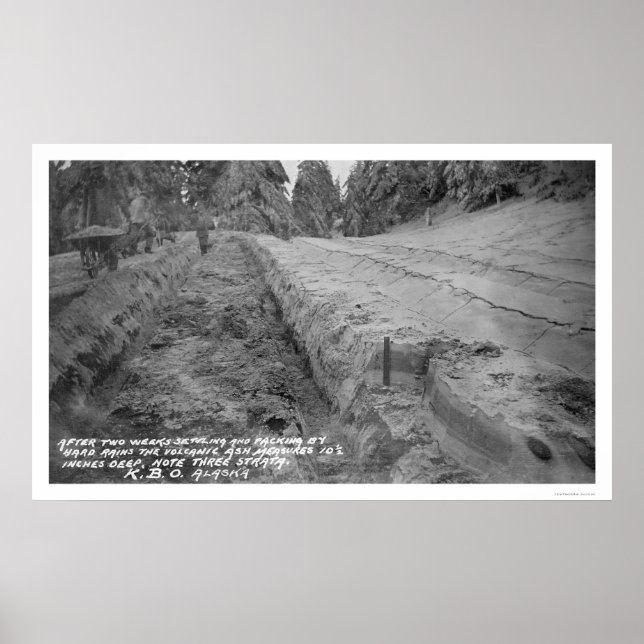 Volcanic Ash in Alaska 1912 Poster (Front)