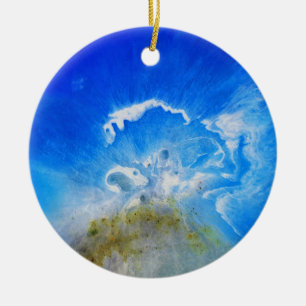 Volcanic Eruption Ceramic Ornament
