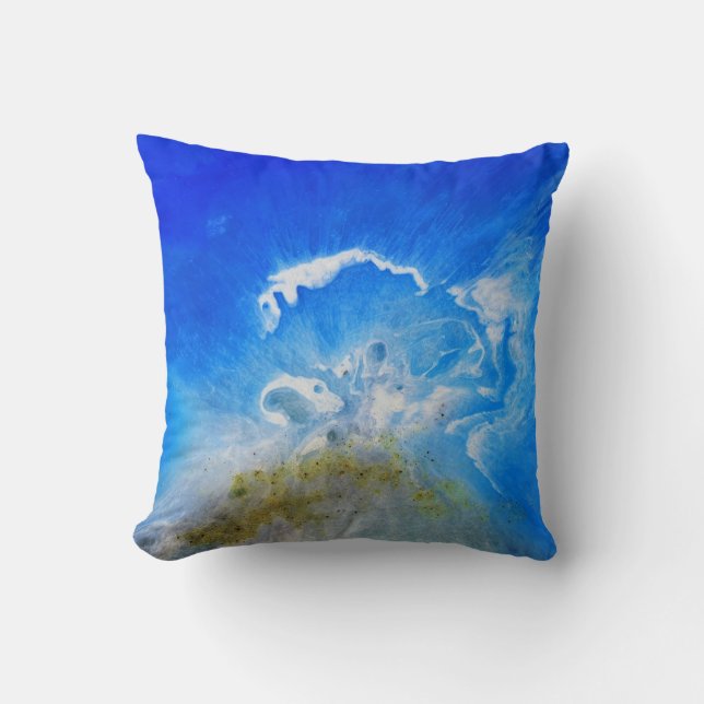 Volcanic Eruption Throw Pillow (Front)