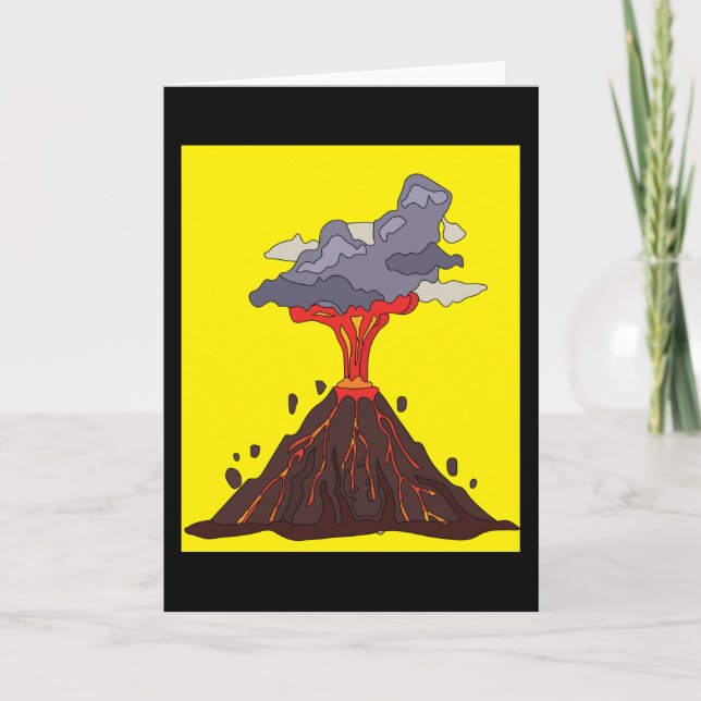 Volcanic Eruption Volcano Eruption Lava Card (Front)