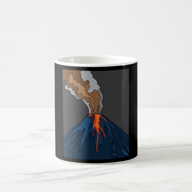 Volcanic Eruption Volcano Eruption Lava Coffee Mug (Center)