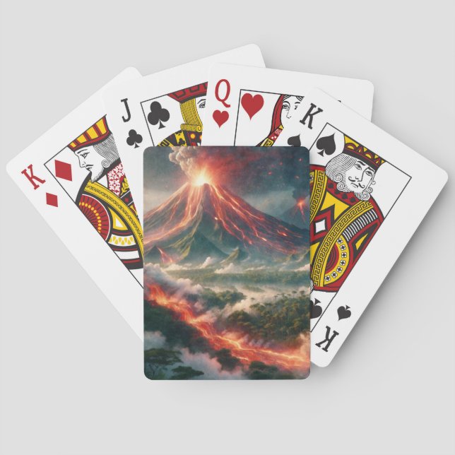 Volcanic Eruptions Playing Cards (Back)