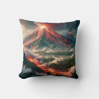 Volcanic Eruptions Throw Pillow
