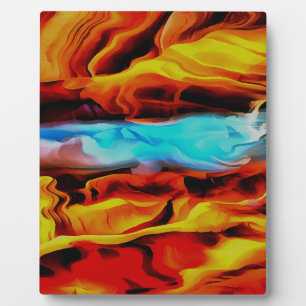 Volcanic Fire and Ice Plaque