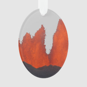 Volcanic Fire Fountain Ornament