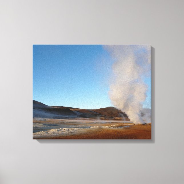 Volcanic Iceland canvas landscape print (Front)