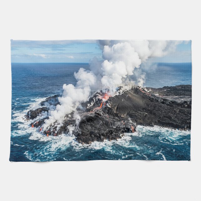 Volcanic Island Kitchen Towel (Horizontal)