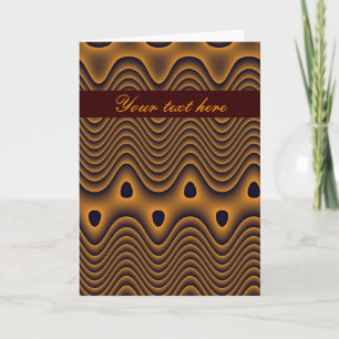 Volcanic Oceans Custom Greeting Card