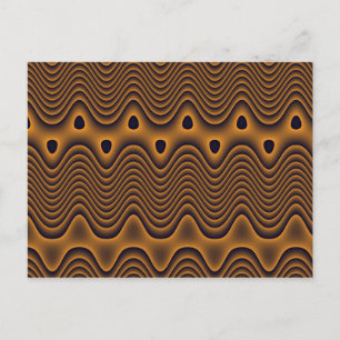 Volcanic Oceans Patterned Postcard